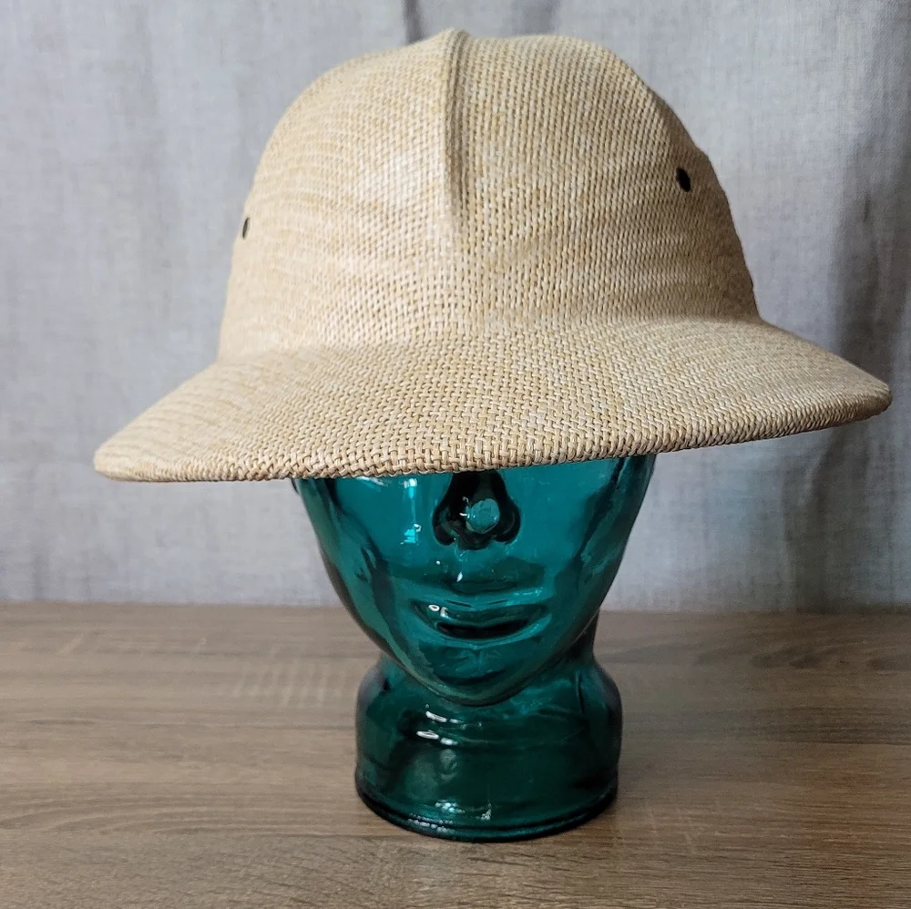 Woven Safari Hat Garden Hat Postal Carrier Mailman - Picture 2 of 16